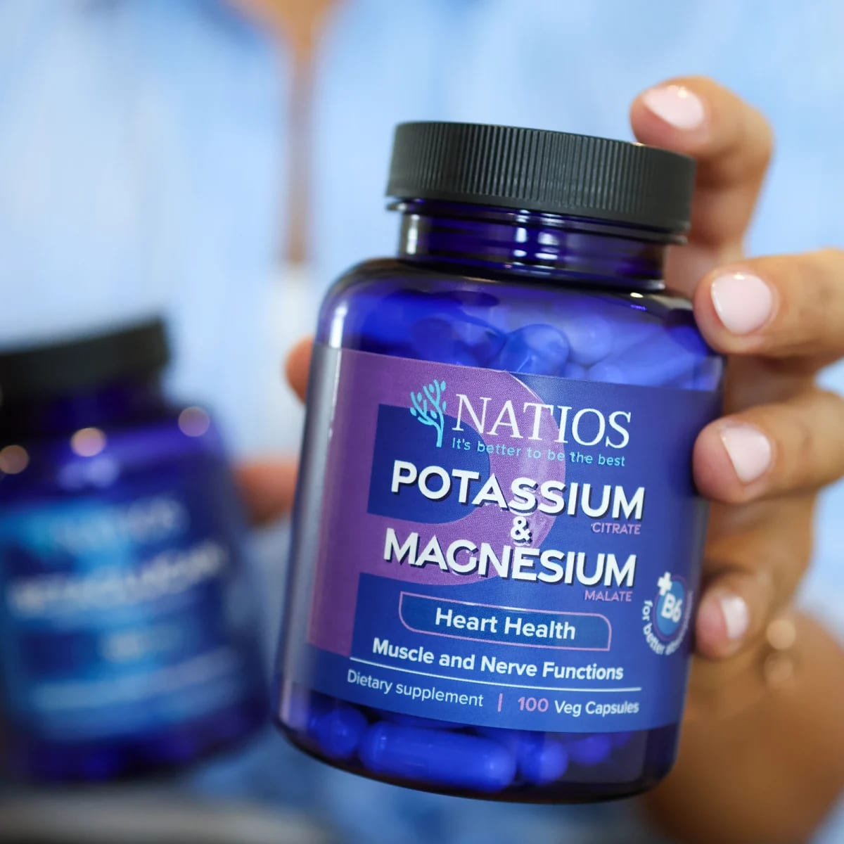 NATIOS_Potassium_&_Magnesium,_Draslík_citrát_a_hořčík_malát,_100_veganských_kapslí