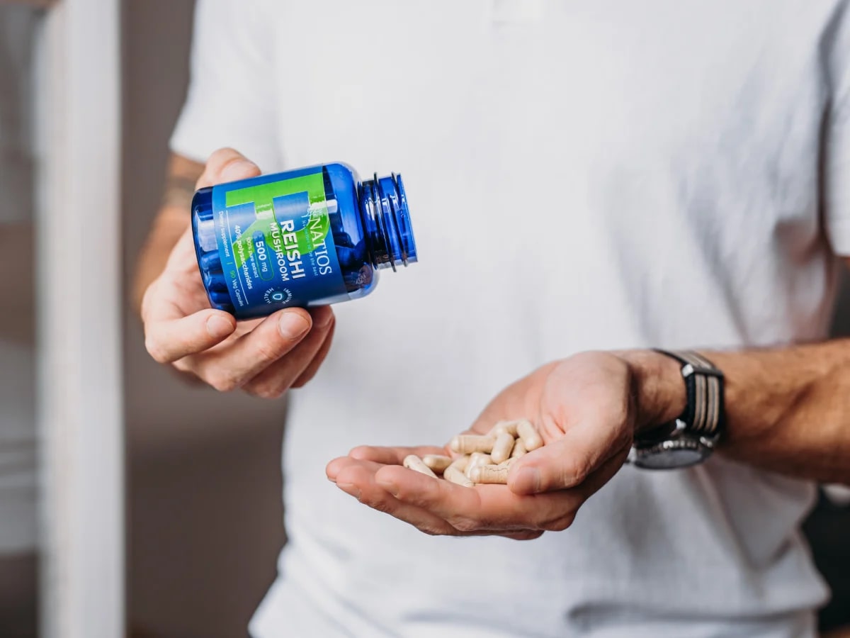 NATIOS_Reishi_Extract,_500_mg,_40%_polysaccharides,_90_veganských_kapslí