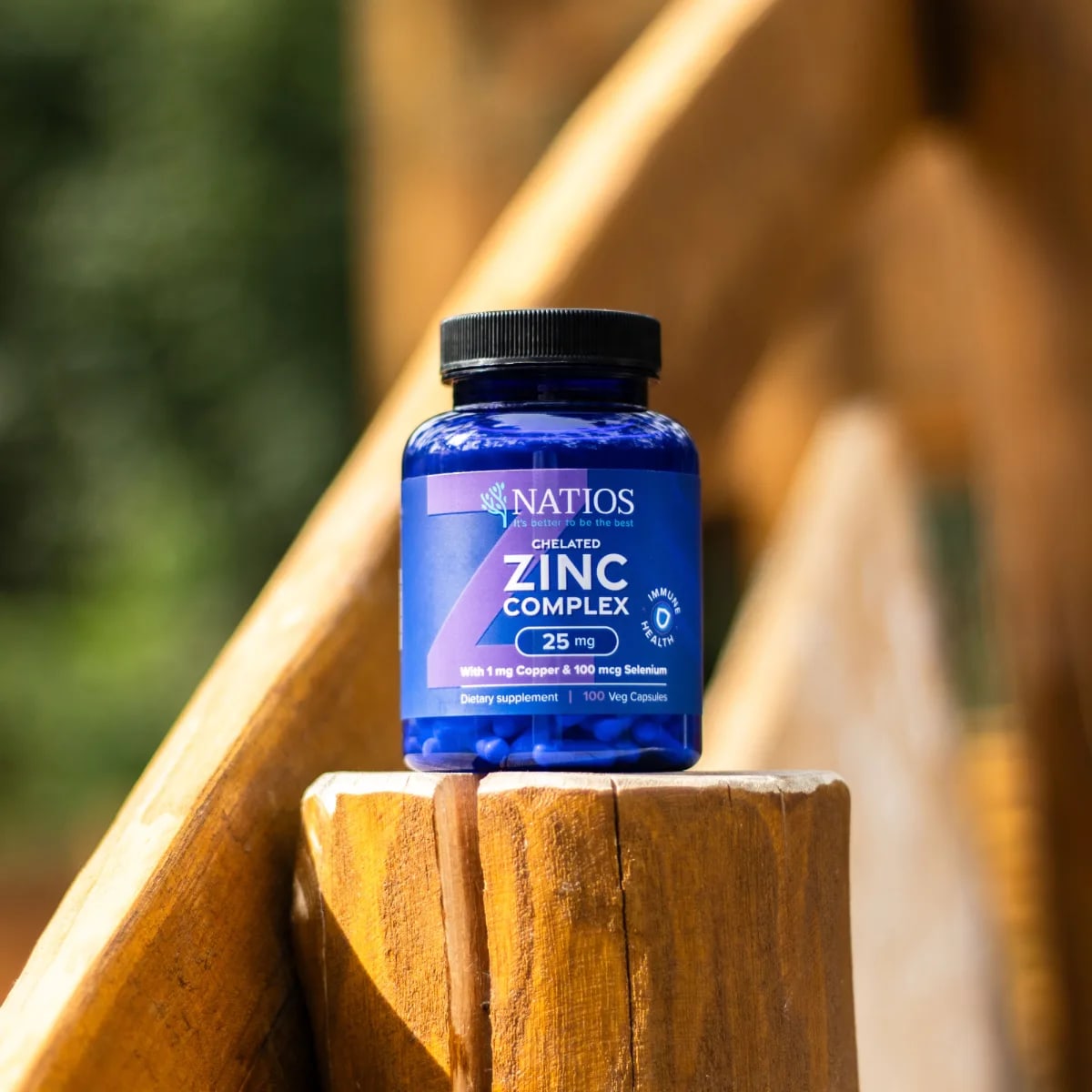 NATIOS_Zinc_Chelated_Complex,_Zinek,_selen_a_měď,_25_mg,_100_veganských_kapslí