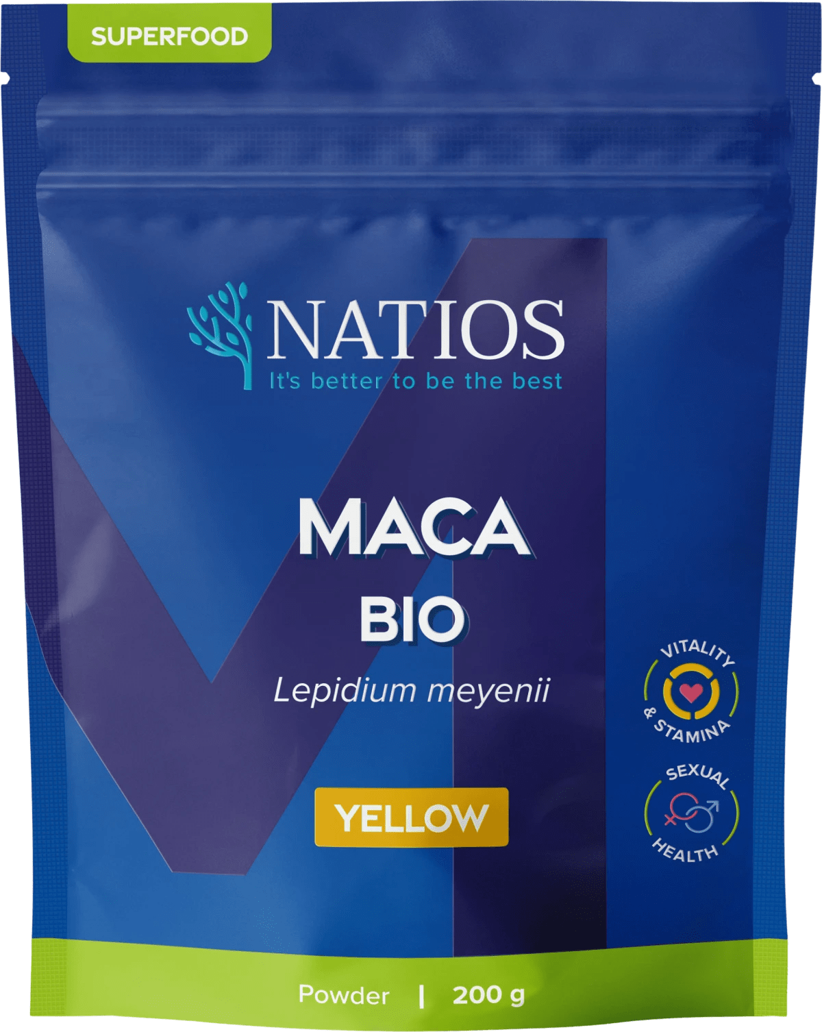 NATIOS_Maca_red_(červená)_BIO_prášek,_200_g