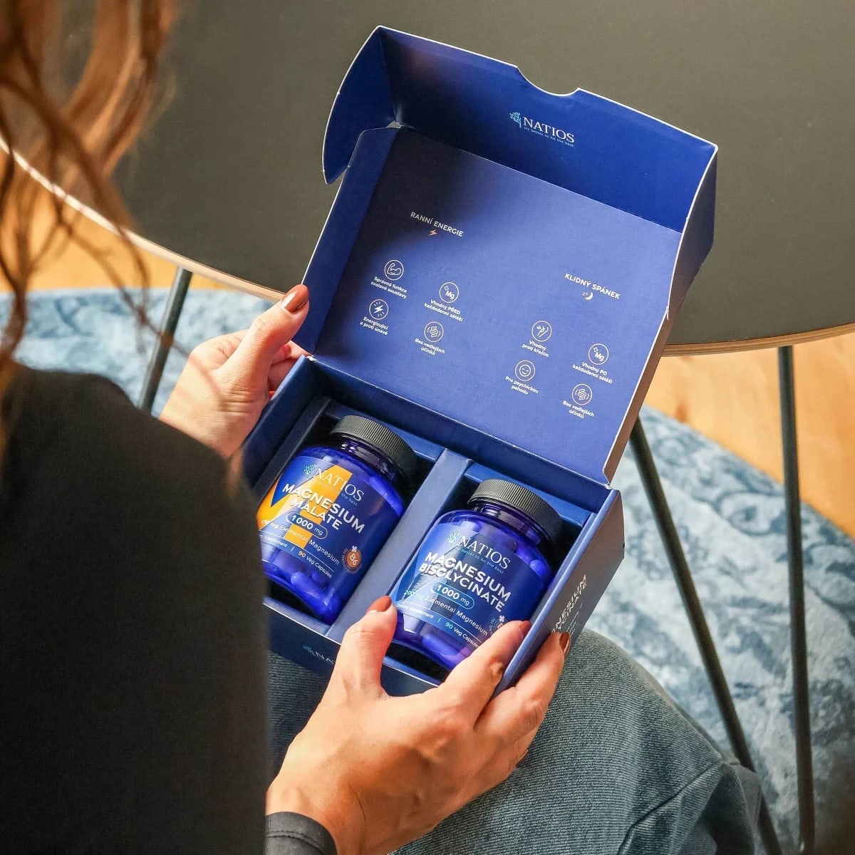 NATIOS_Dárkový_balíček_hořčíků,_Ranní_energie_+_Klidný_spánek