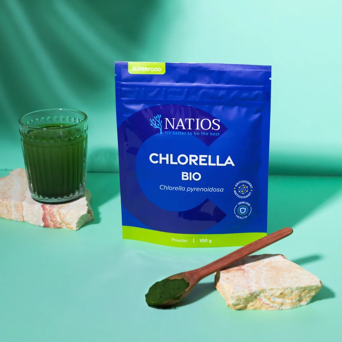 NATIOS_Chlorella_BIO_prášek,_100_g