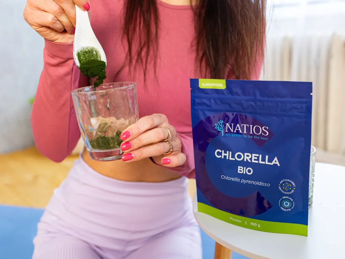NATIOS_Chlorella_BIO_prášek,_100_g