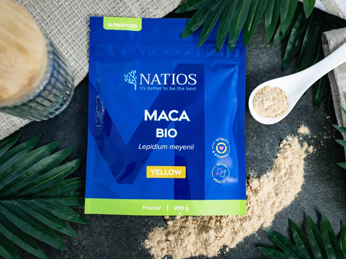 NATIOS_Maca_yellow_(žlutá)_BIO_prášek,_200_g