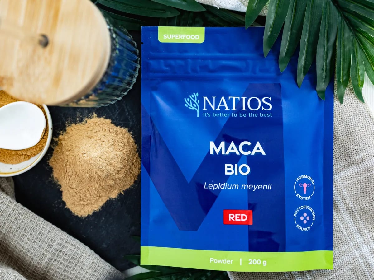 NATIOS_Maca_red_(červená)_BIO_prášek,_200_g