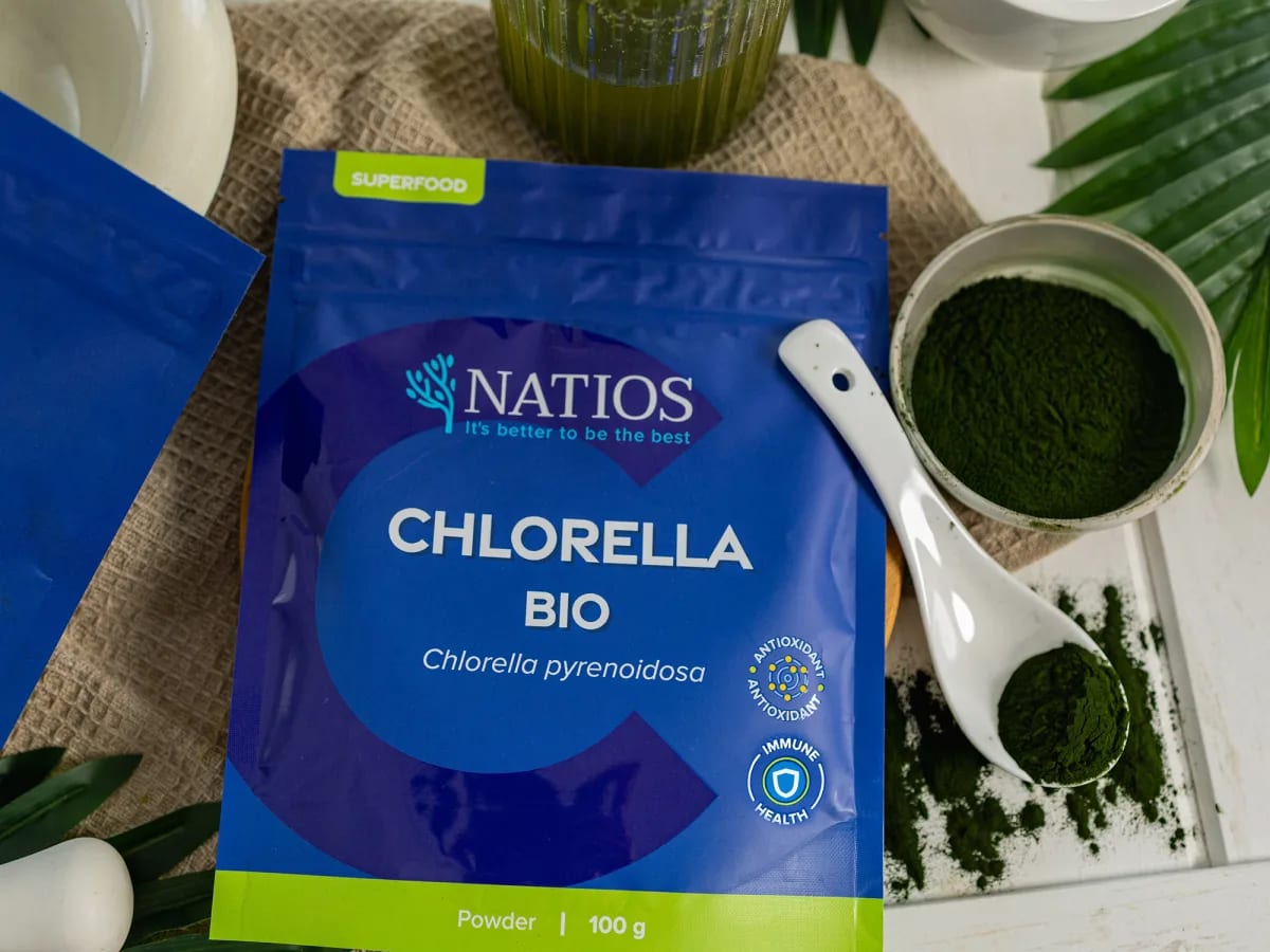 NATIOS_Chlorella_BIO_prášek,_100_g