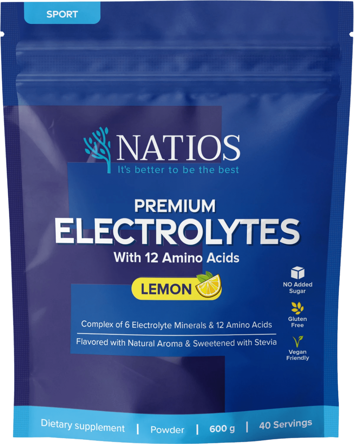 NATIOS_Premium_Electrolytes,_Elektrolyty_s_12_aminokyselinami,_Citrón,_600_g