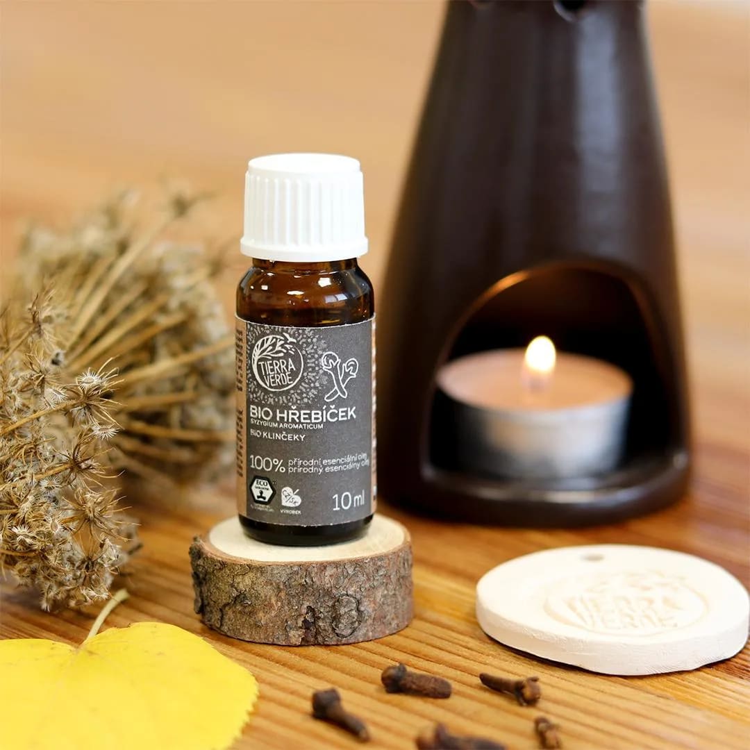 Tierra_Verde_Esenciální_olej_BIO_Hřebíček,_10_ml