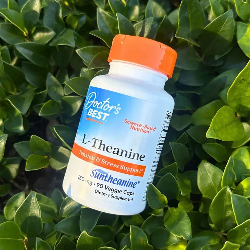 Doctor's_Best_Suntheanine_L-Theanine,_150_mg,_90_rostlinných_kapslí