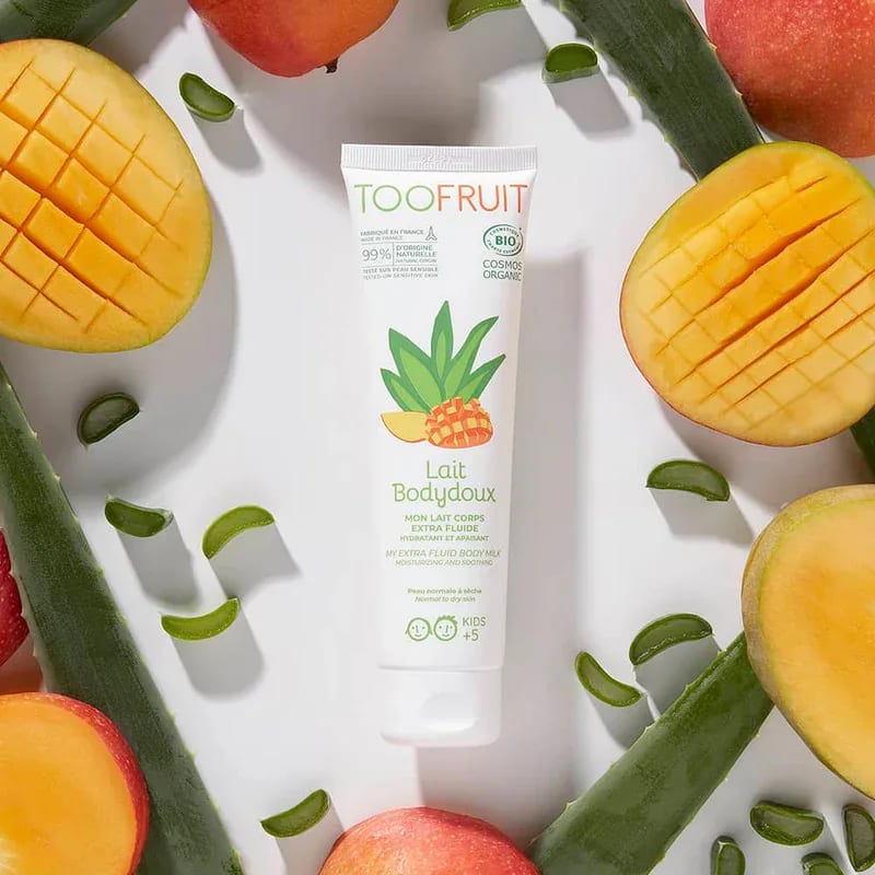 TOOFRUIT_Tělové_mléko_pro_děti_s_aloe_vera_a_mangem,_150_ml