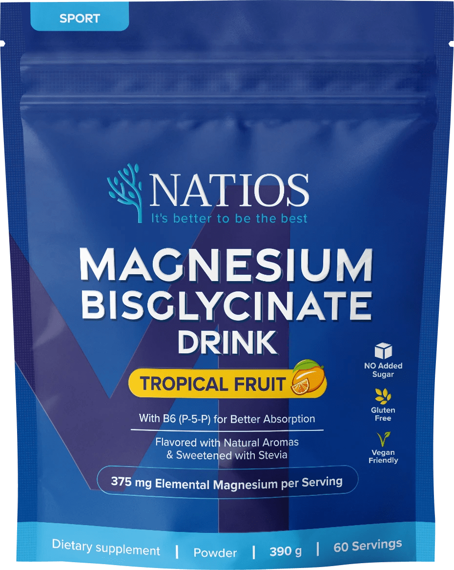 NATIOS_Magnesium_Bisglycinate_+_B6_Drink,_375_mg,_Tropické_ovoce,_390_g