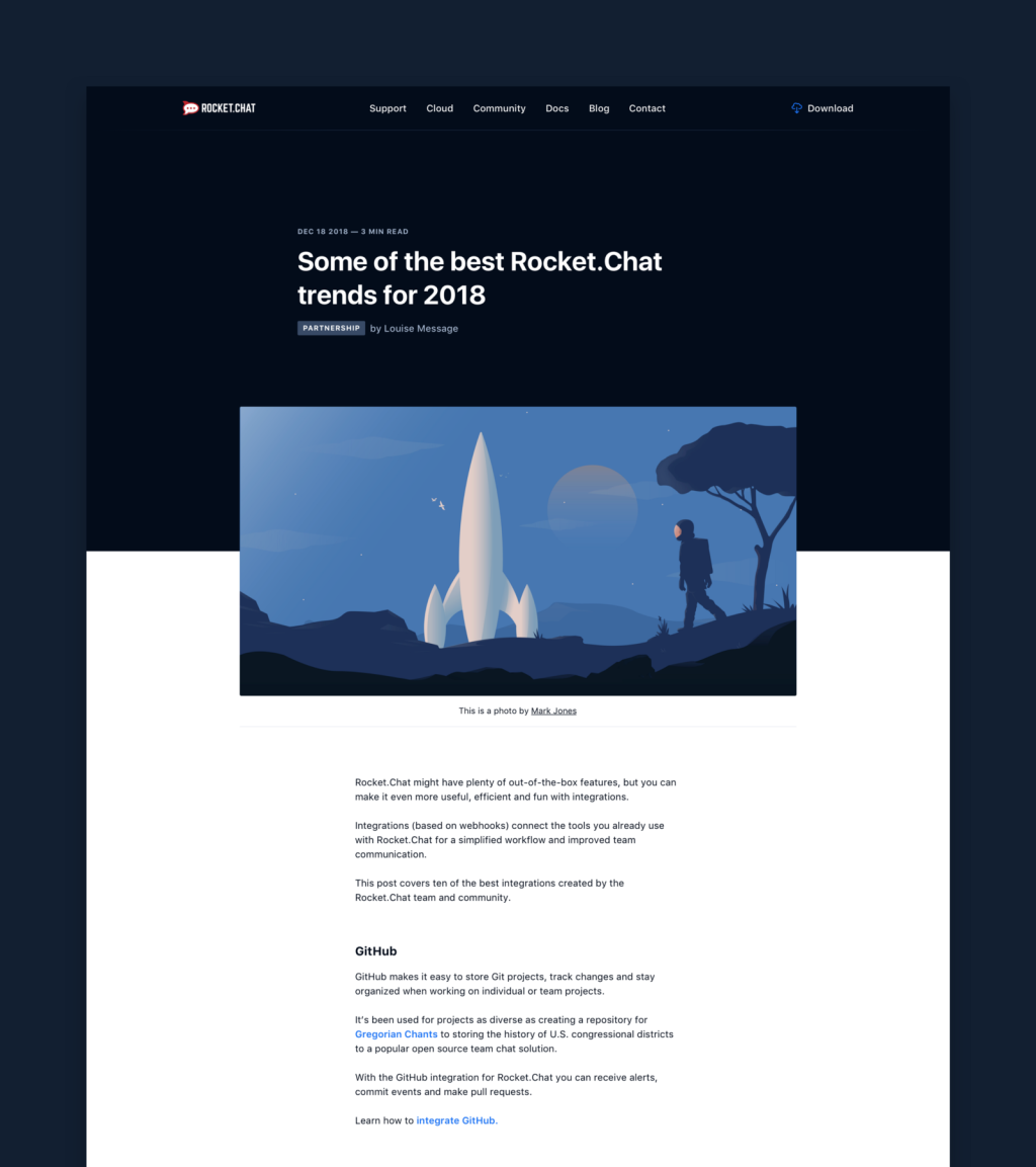 Rocket.Chat Blog Article