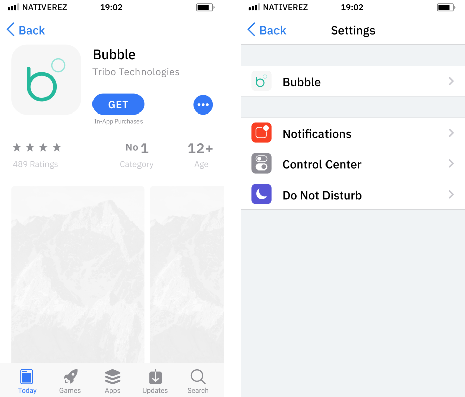 Store and settings preview