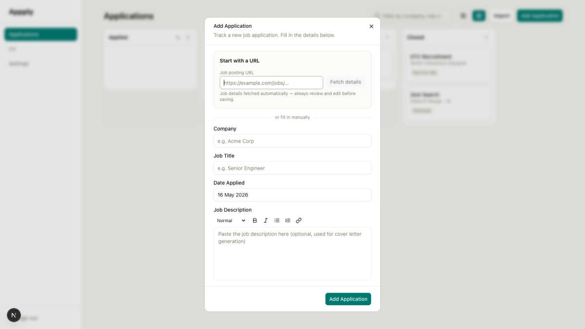 Adding Applications