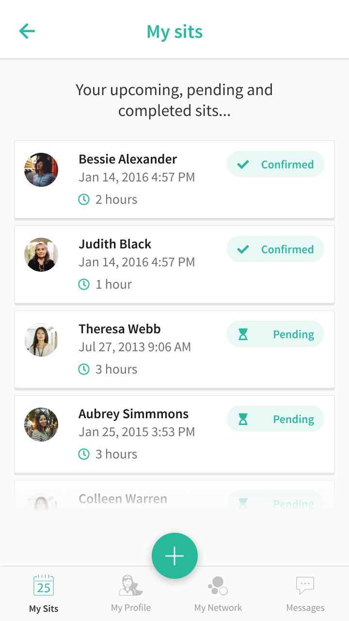 View all your sit requests in one place