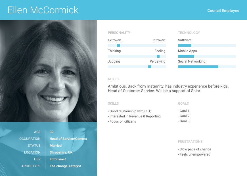 Head of Service persona