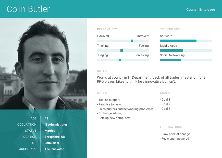 IT Administrator persona