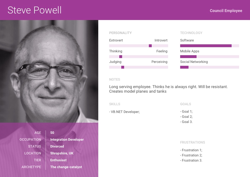 Integration Developer persona