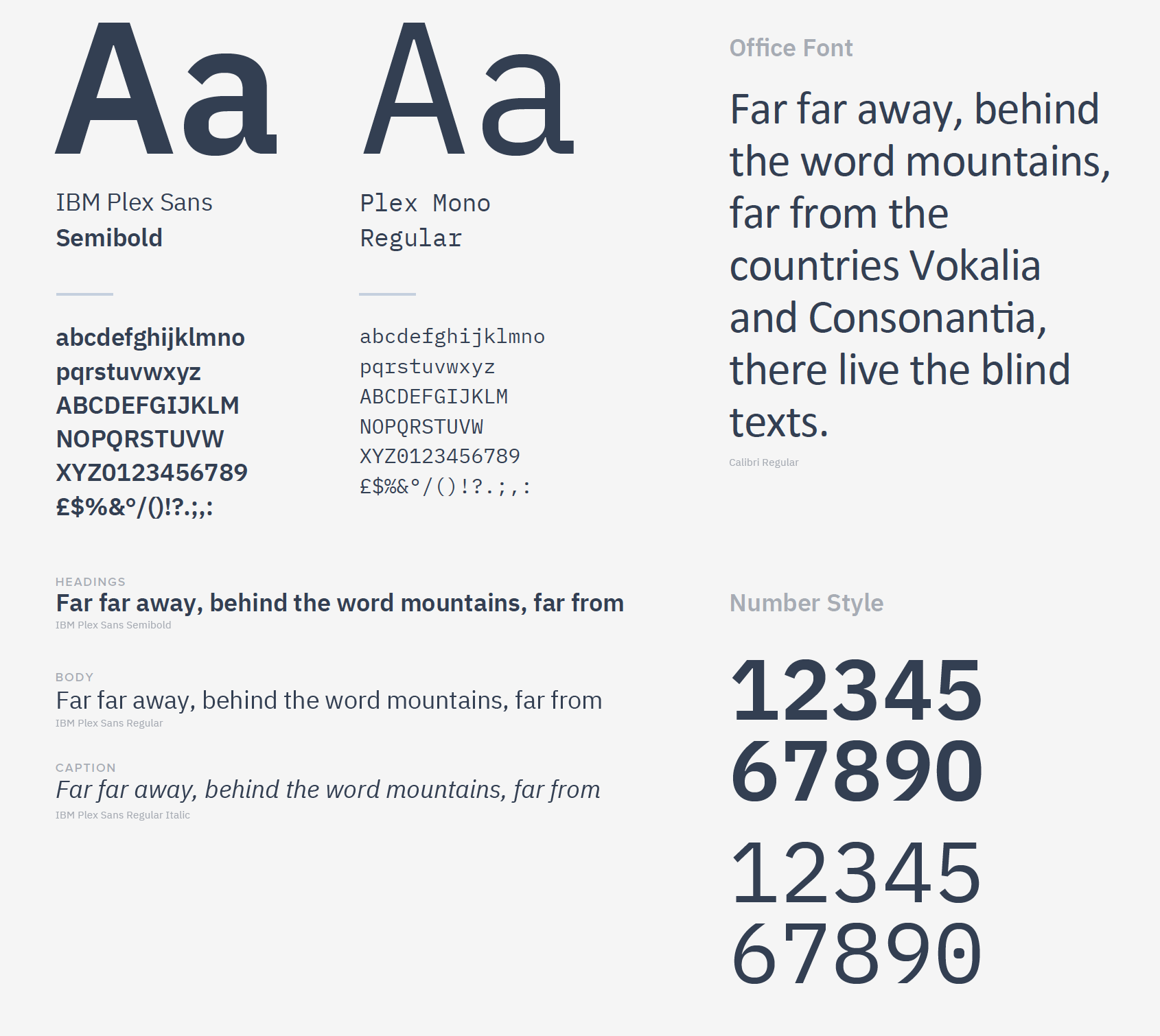 Typography styles for SPINR