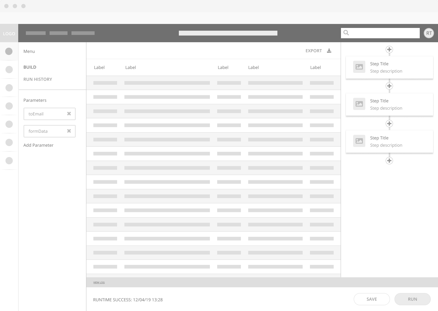 Function builder transformation step