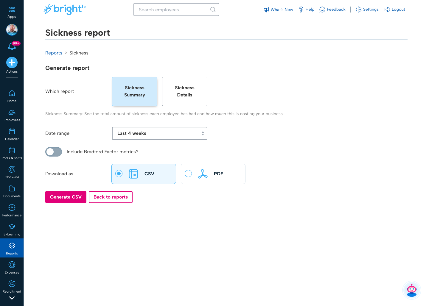 Sickness Summary vs Details