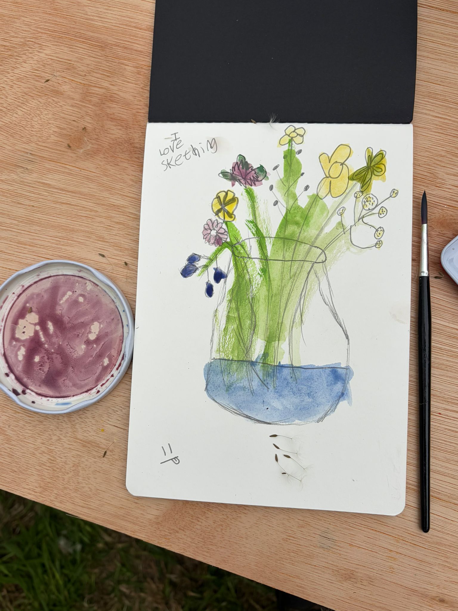 Still life of flowers in vase