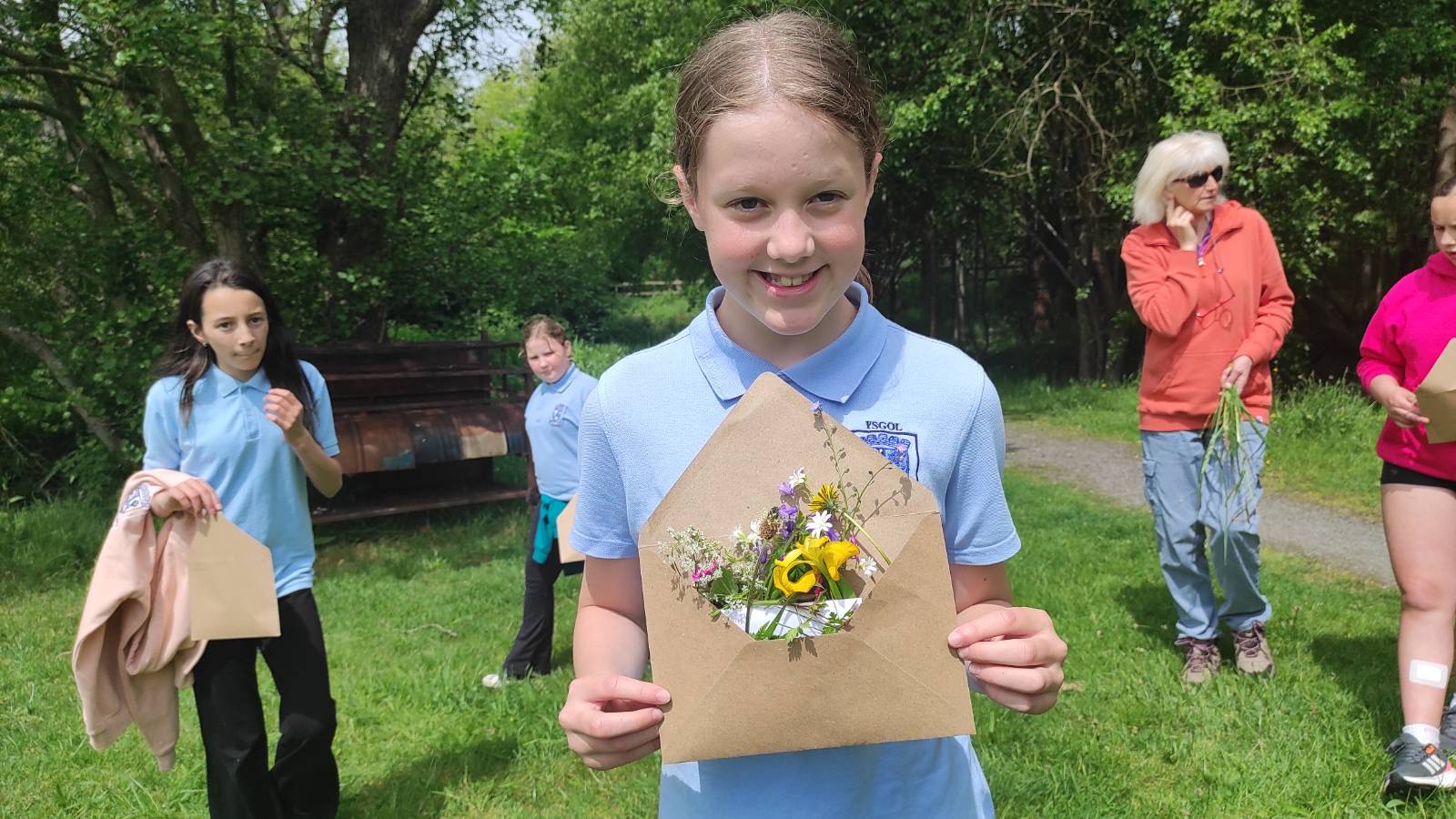 Flowers in an envelope
