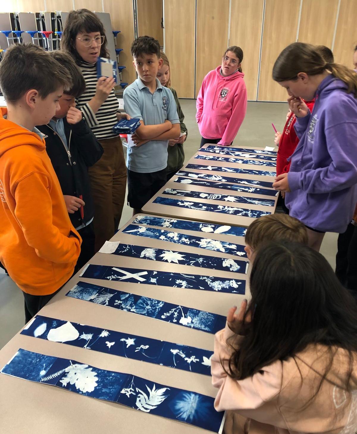 Ysgol Llanilar Workshop 5 — Cyanotope covers & ribbon