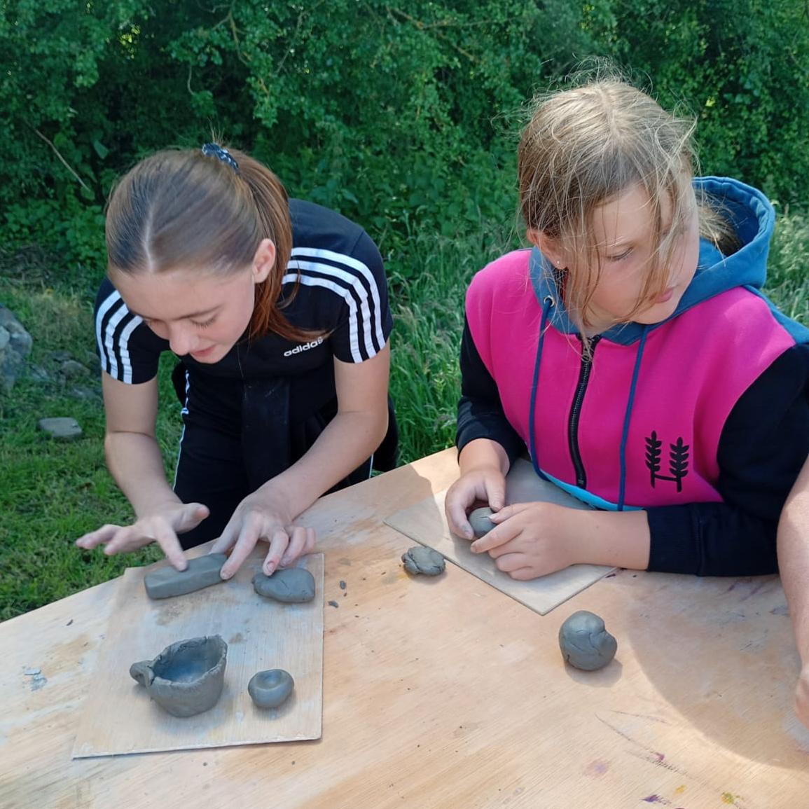 Making clay models