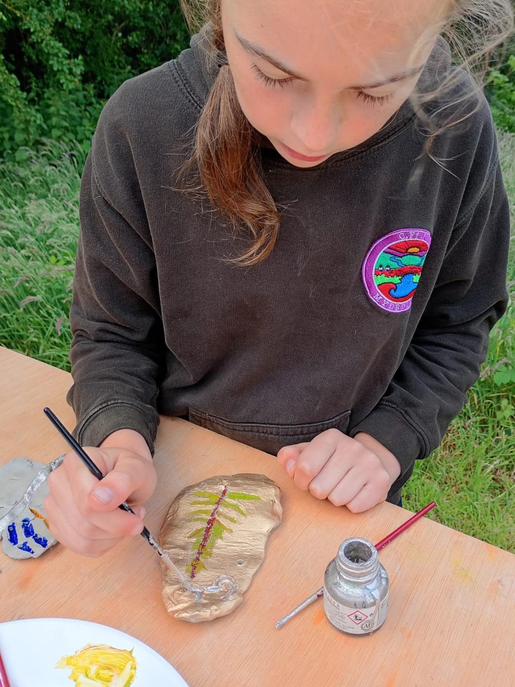 Student painting
