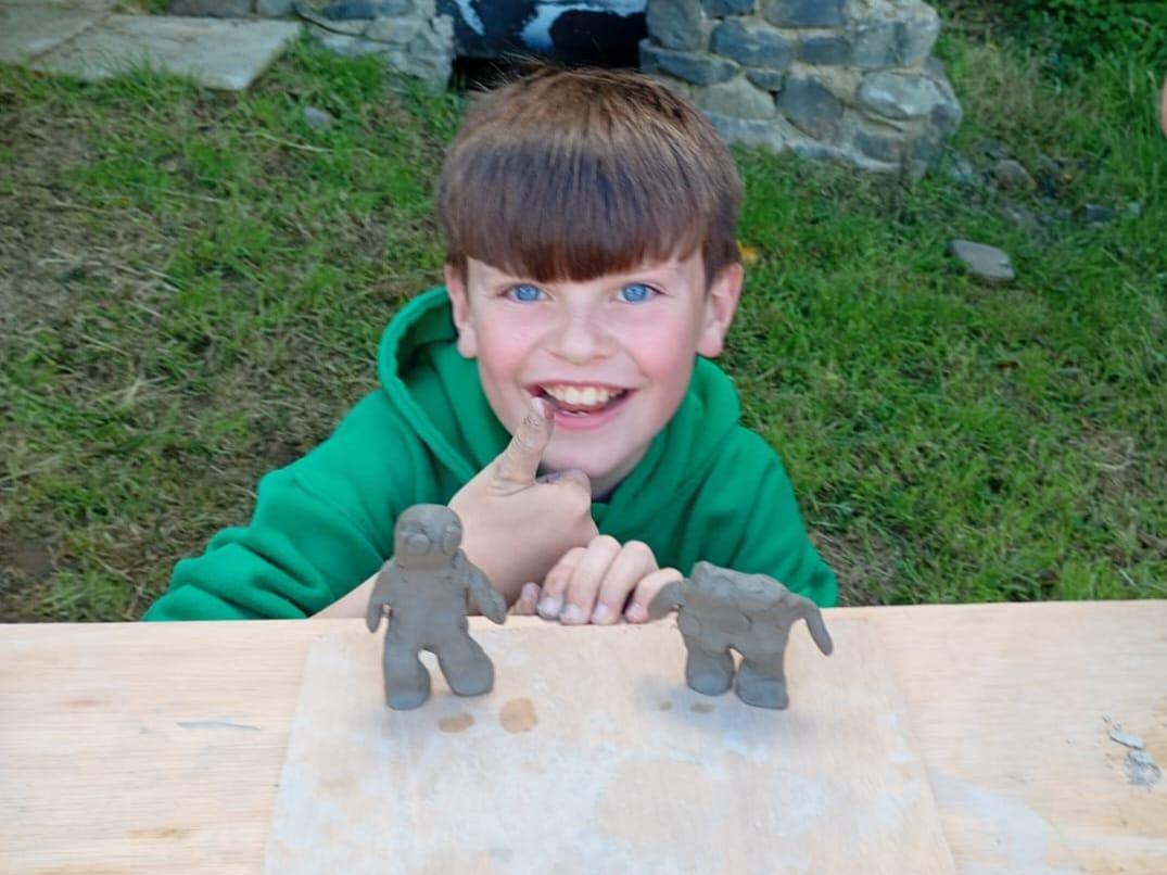 Thumbs up for the clay figurines