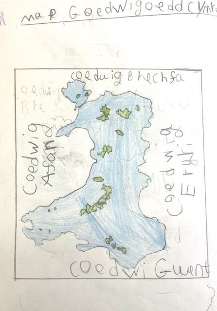 Map Goedwigoedd Cymru / Woodland Map of Wales