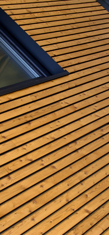 bardage bois panoramique pour façade de maison