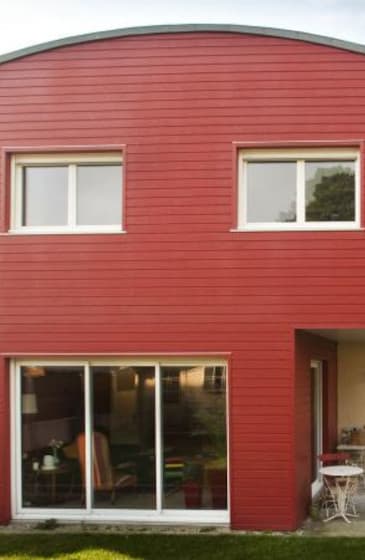 bardage bois couleur peint