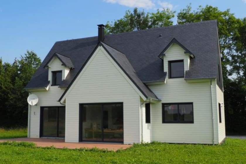 Bardage bois couleur peint