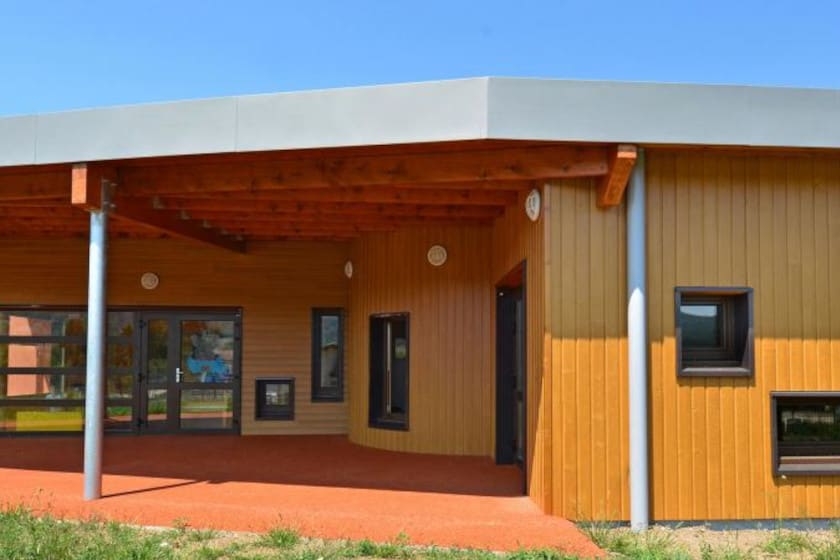 Bardage bois couleur peint