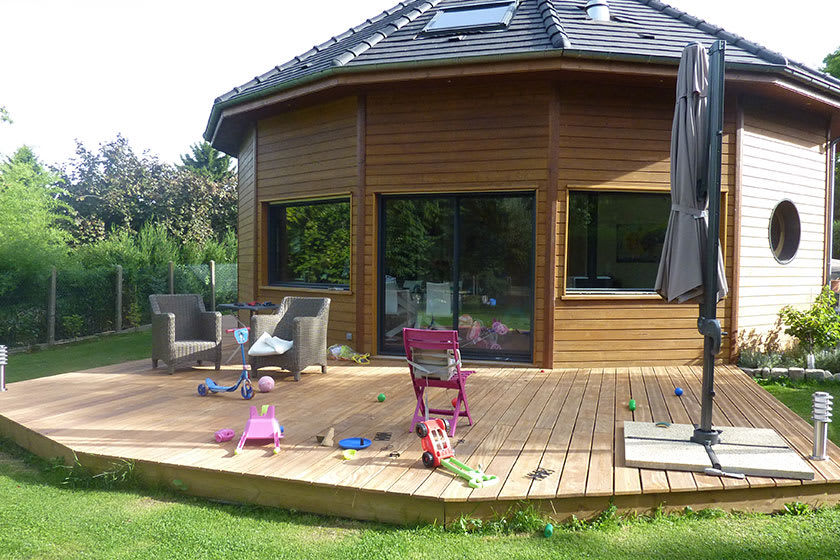 terrasse bois exotique en Cumaru sur Grenoble