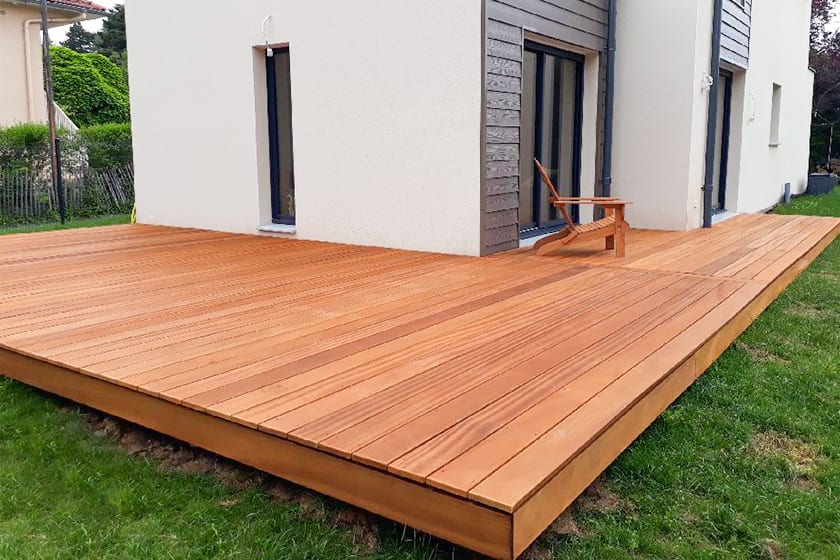 Terrasse en bois Merbau