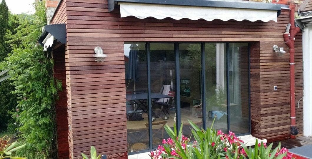 facade bardage Padouk