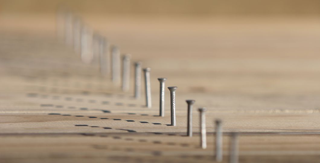 Alignement des clous