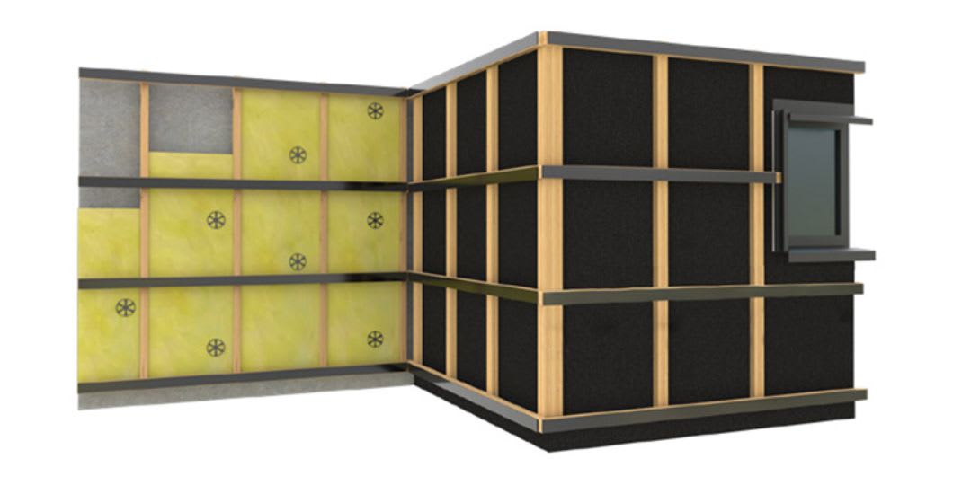 Pose structure bardage composite