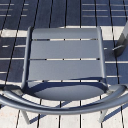 Zoom Chaise de jardin empilable aluminium - EOS