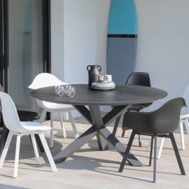 Chaise Coque Jato noir et blanc