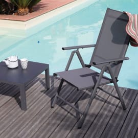 Fauteuil Multiposition Avila - graphite/gris