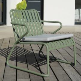 Fauteuil détente Vero - alu - Vue avec galette