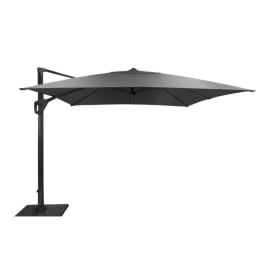 Parasol déporté Elios - 3x3m - Gris chiné foncé