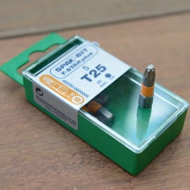 Boîte d&#039;embouts spax torx t-25 pour visseuse