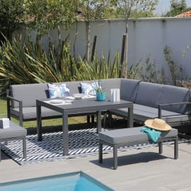 Ensemble détente Royan II (canapé + bancs + table haute)
