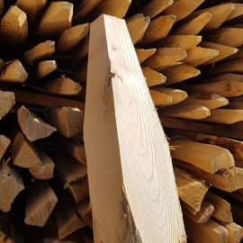Piquet en bois châtaignier Rond Ecorce - Ø 8/10 - H 1.50m