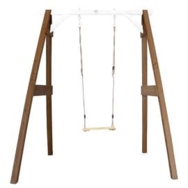 Portique en bois - Simple - marron/blanc